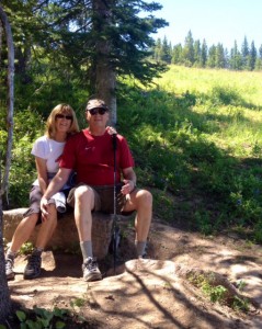 Antlers at Vail homeowners, John & Nancy, enjoying their piece of the majestic Rocky Mountains.