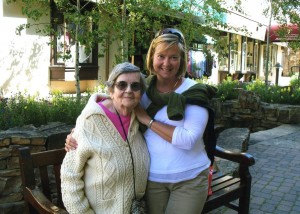 Anne and Susan Hagy enjoying some mother-daughter time in Vail Village.