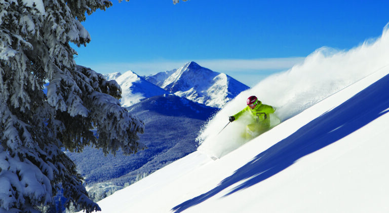 skier in vail