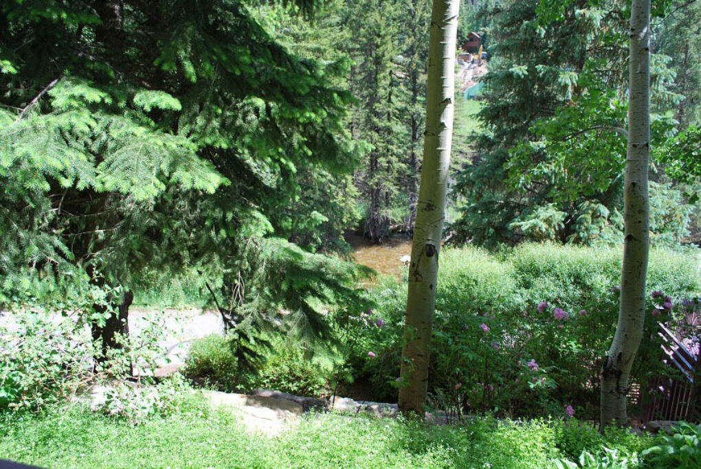 View of gore creek from the balcony of condo 108 Antlers at Vail