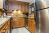 View of full-size kitchen condo 209 Antlers at Vail