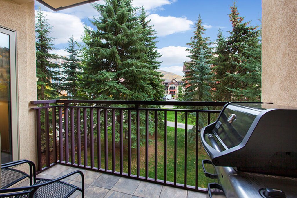 balcony and grill antlers at vail unit 302