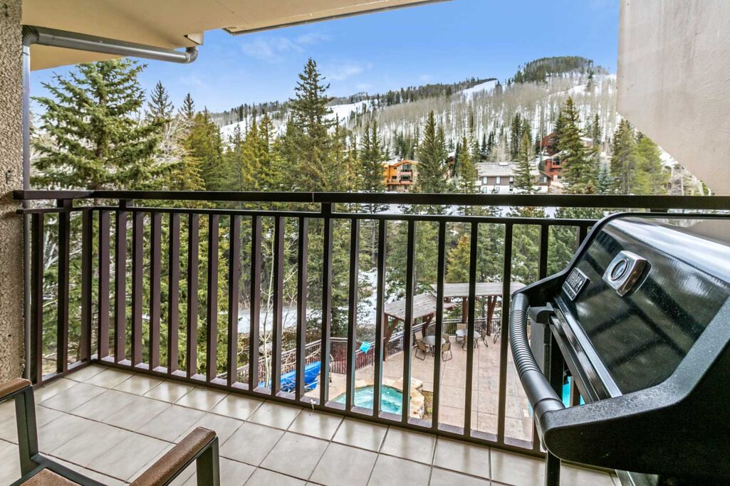 view of balcony condo 310 Antlers at Vail
