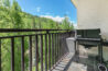 Balcony of Antlers at Vail condominium 406 with views of Gore Creek below