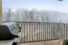 Balcony of of Antlers at Vail condominium 507 on a snowy day