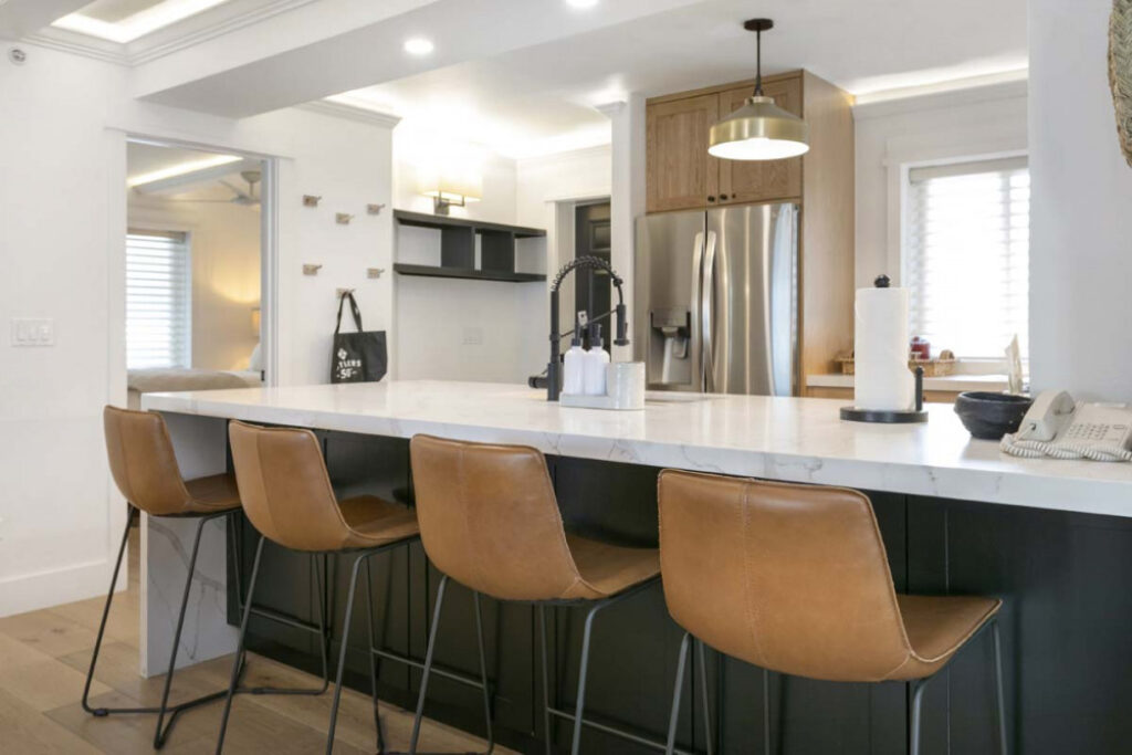 spacious kitchen of antlers at vail diamond residence 520