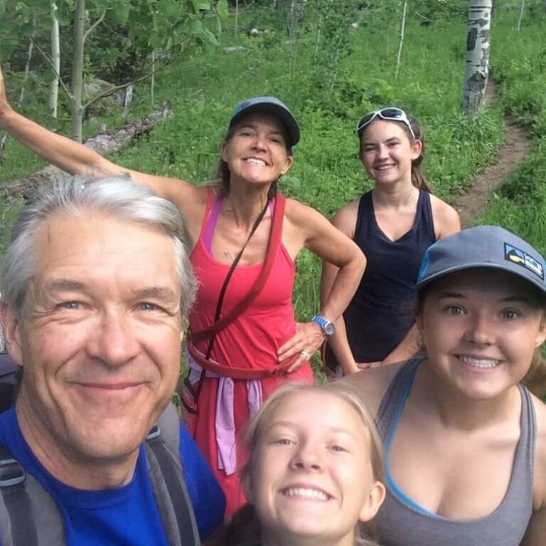 Antlers Controller, Chris Manning, hiking with his family