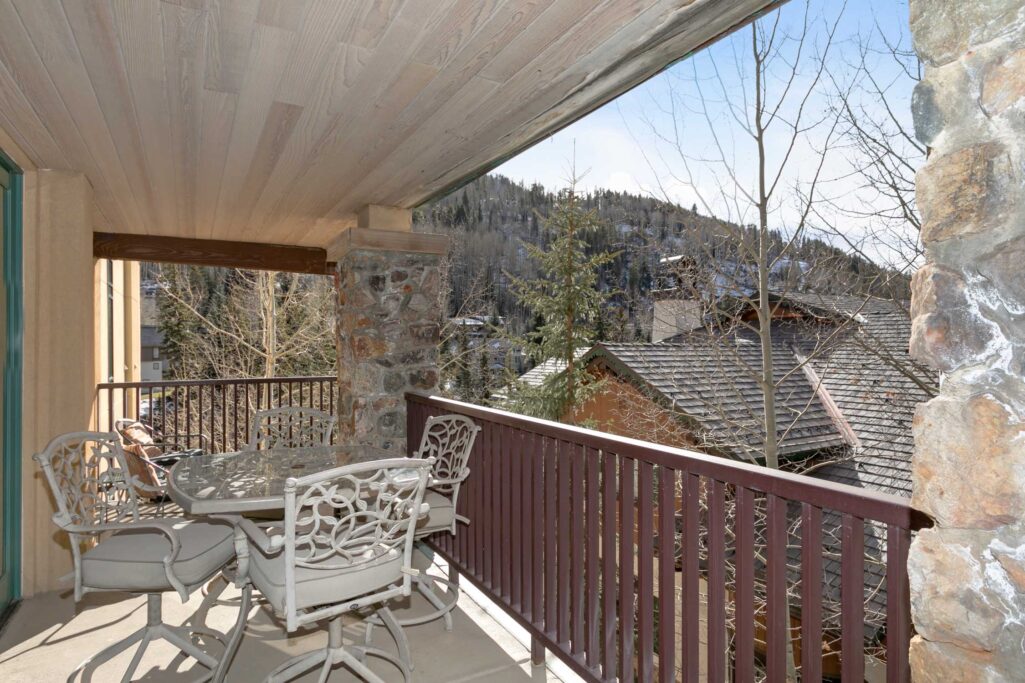 Balcony of Antlers at Vail condo 414