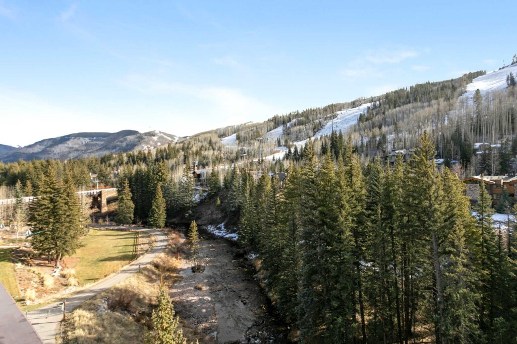 River and mountain view from Antlers 3 bedroom condo 704