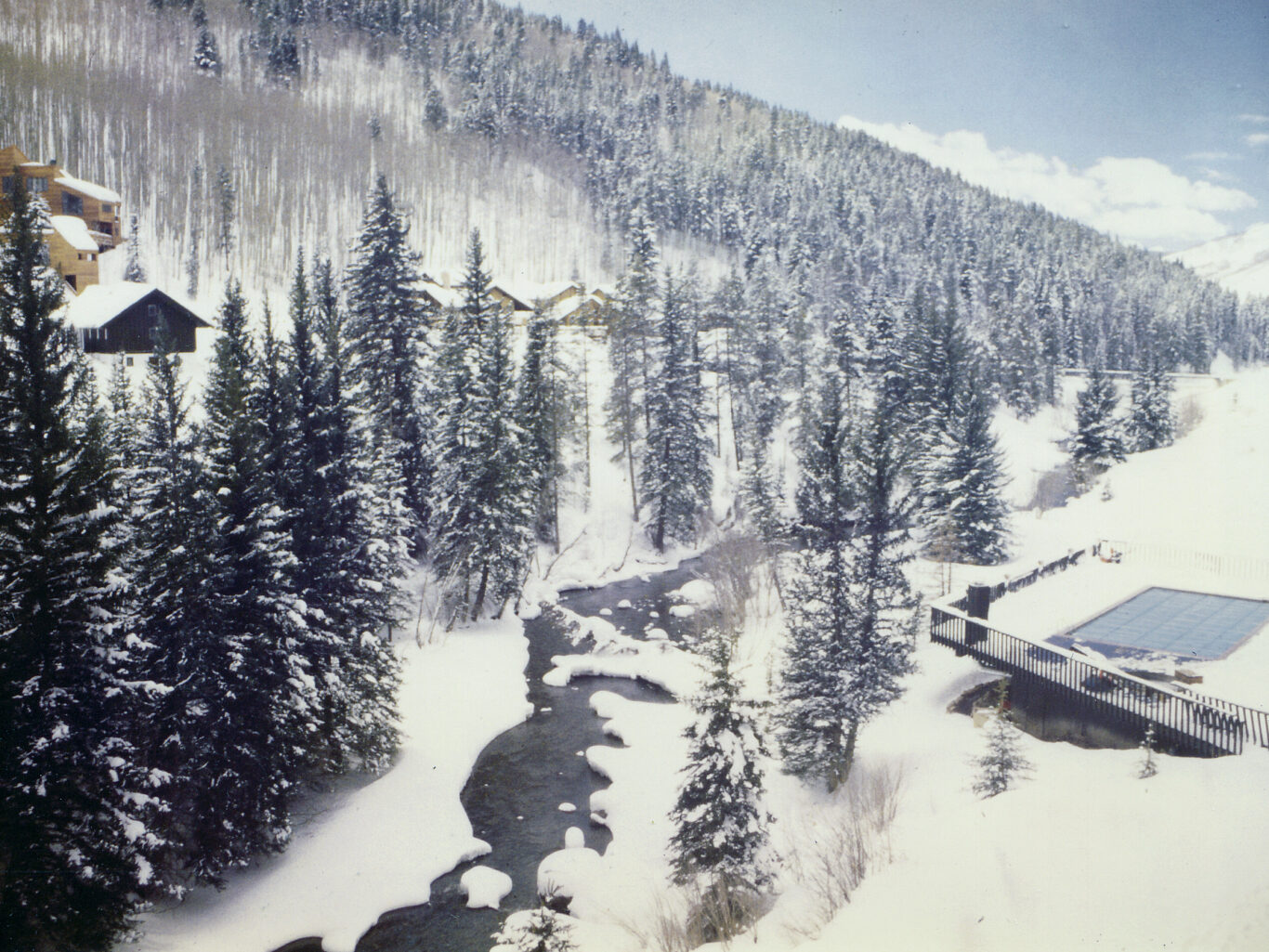 About The Antlers At Vail Lodging In Colorado Condos In Vail   View Of Antlers Pool 1972 From Frank Bencina 1366x1025 C Center 