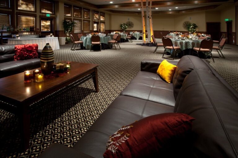 Antlers at Vail confernce space customized for a spacial evenr