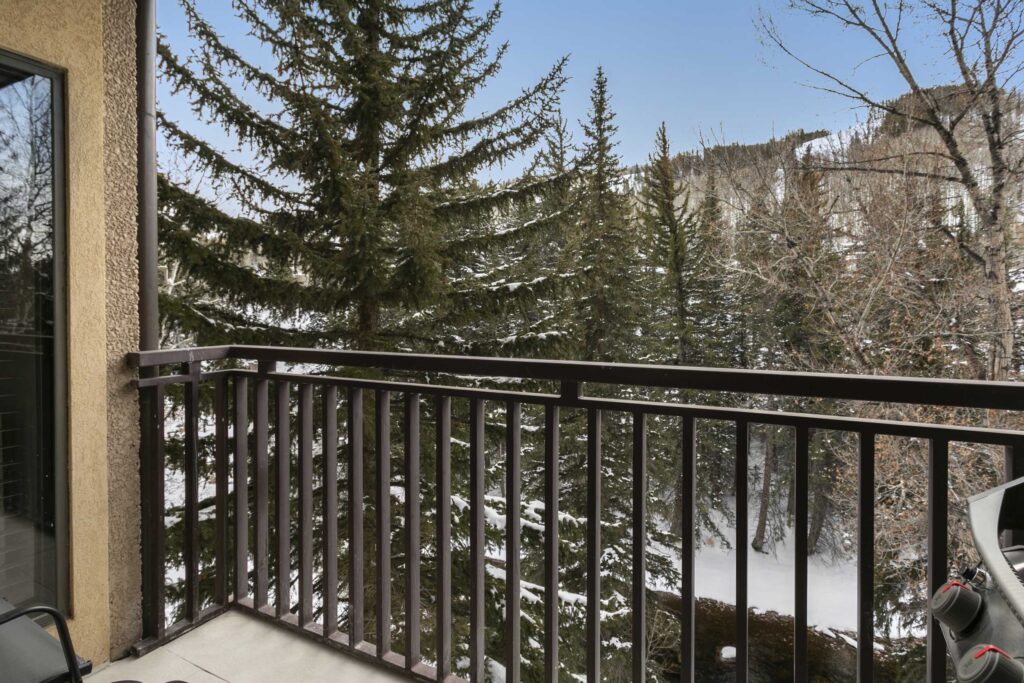 View from Antlers at Vail studio condo 306 deck