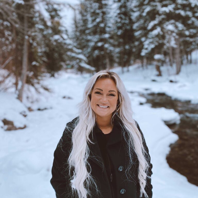 Antlers front desk agent hannah on a snowy day