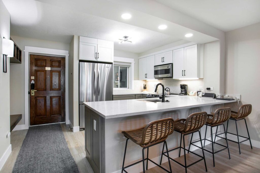 Bright kitchen of Antlers at Vail condo 321