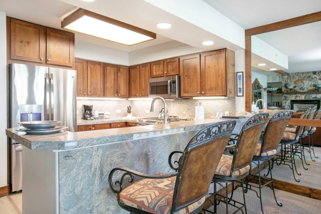 Kitchen of Antlers at Vail condo 415