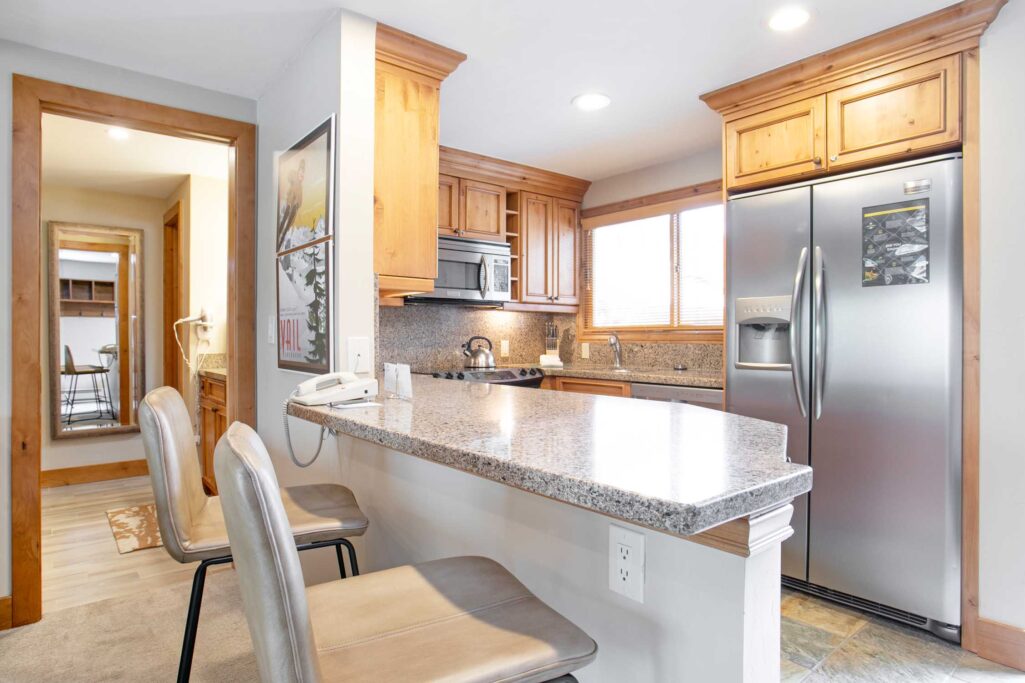 Kitchen of Antlers at Vail condo 507