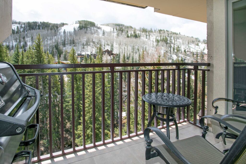 View from the balcony of Antlers at Vail condo 605