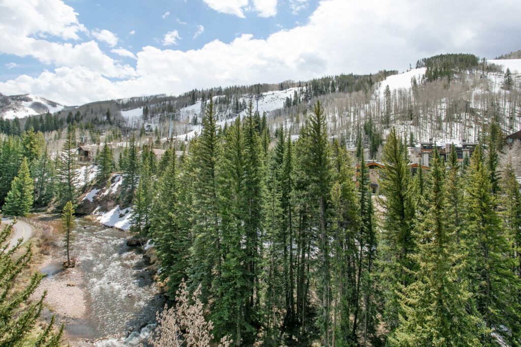 View from the balcony of Antlers at Vail condo 605