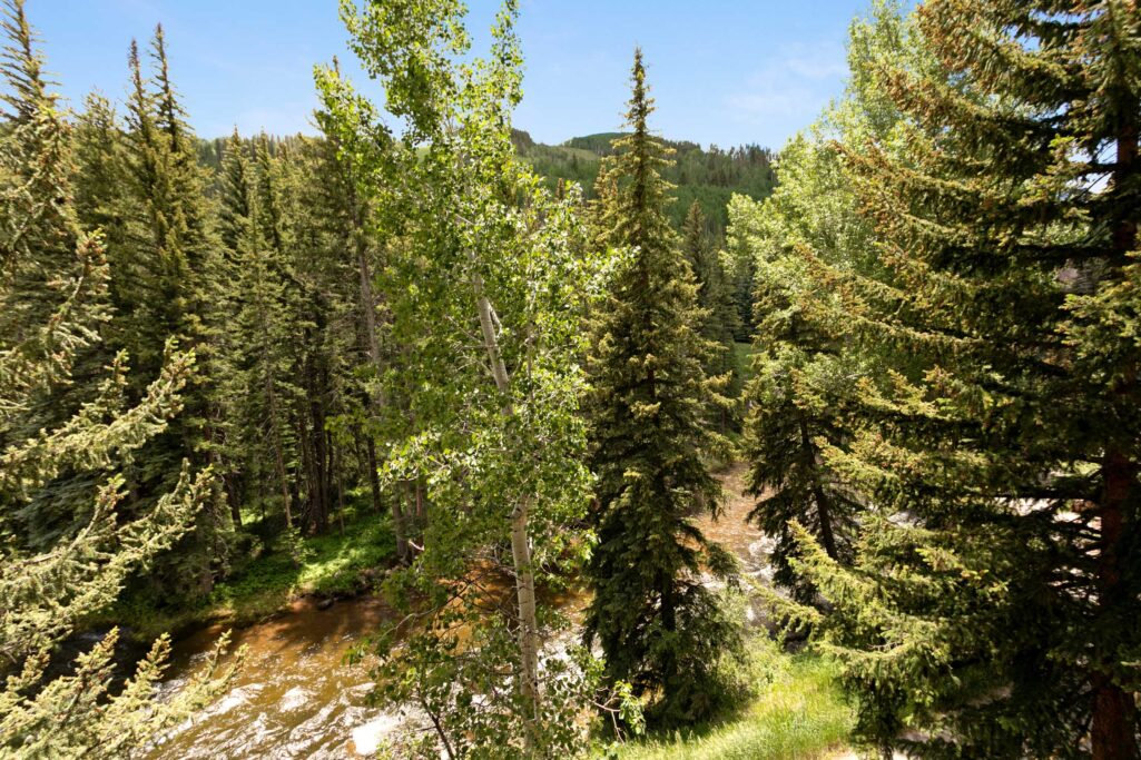 Antlers at Vail unit 304 with views of the creek below