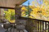 Fall foliage off of the deck of Antlers at Vail condo 414