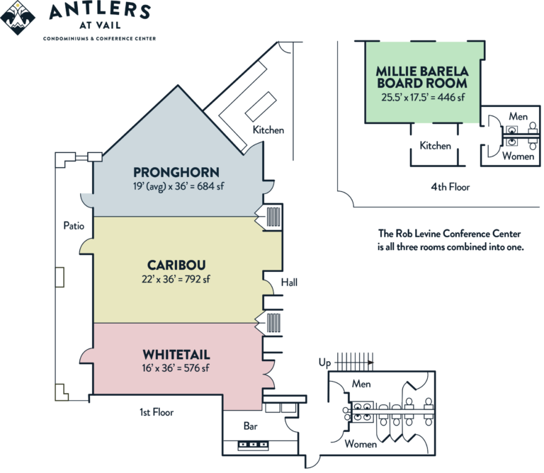 Florplans of Antlers at Vail conference space
