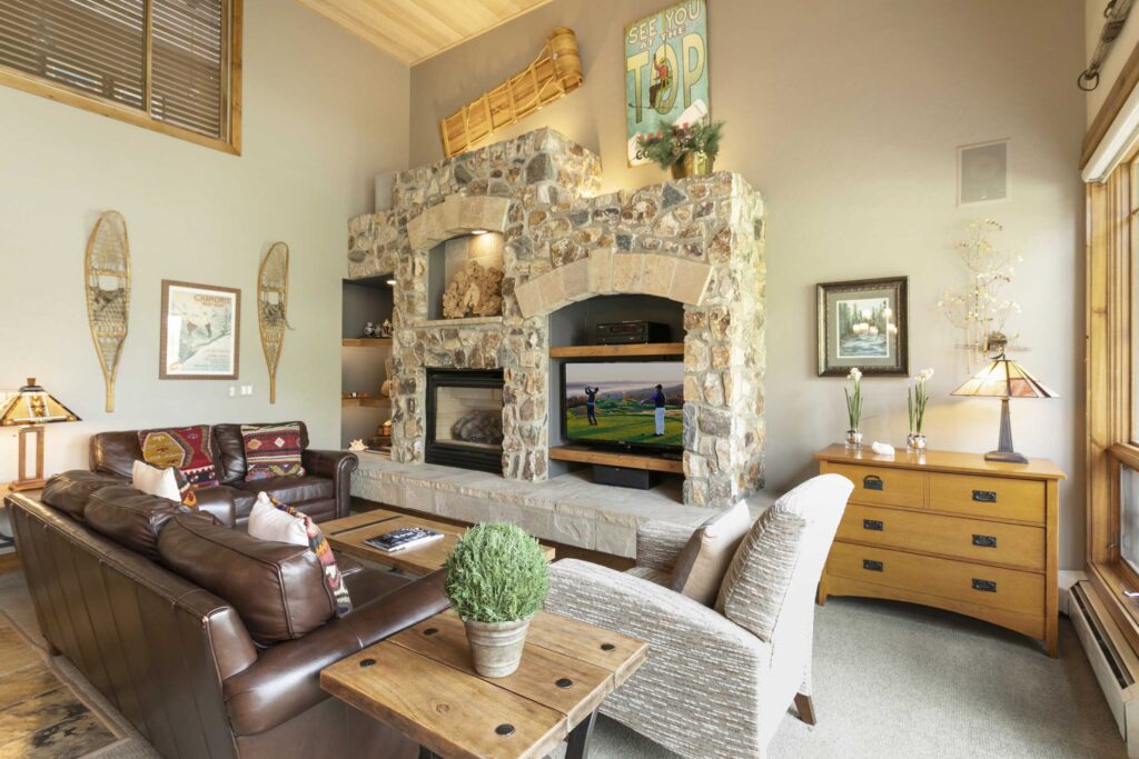 living area of Antlers at Vail condo #514