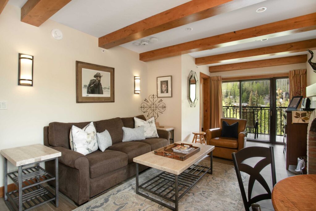 Living room of Antlers at Bail condo 608