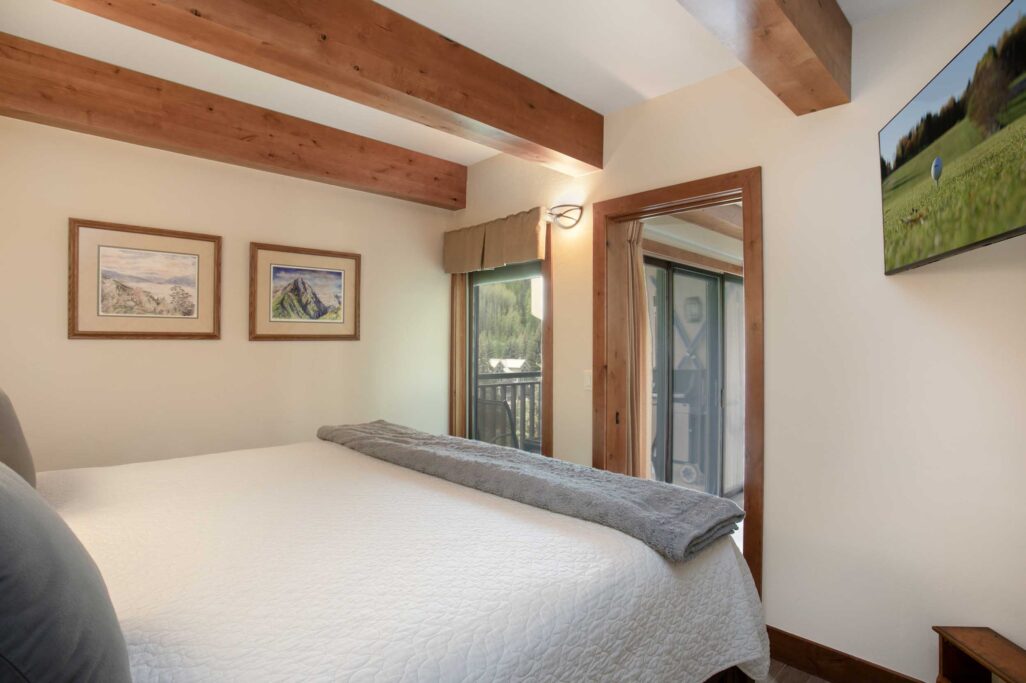 bedroom of Antlers at Bail condo 608