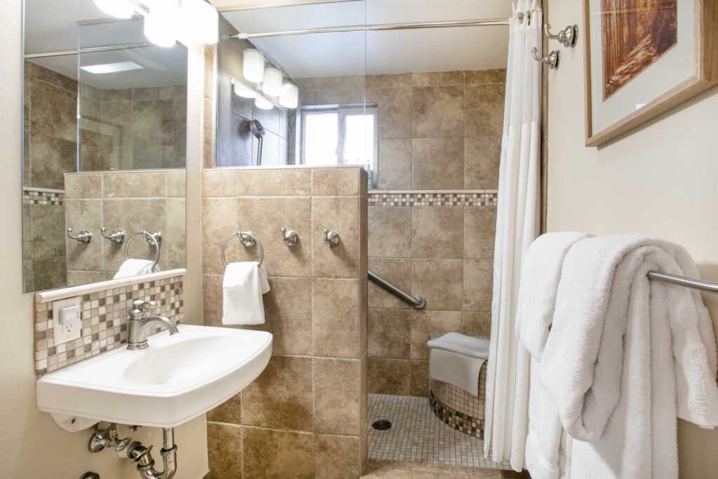 bathroom of Antlers at Bail condo 608