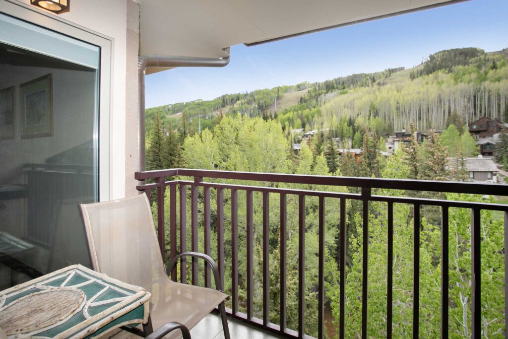 balcony of Antlers at Bail condo 608