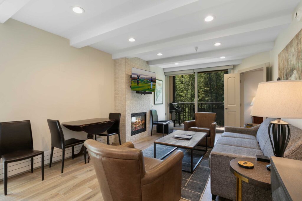 Living room of Antlers at Vail condo 303