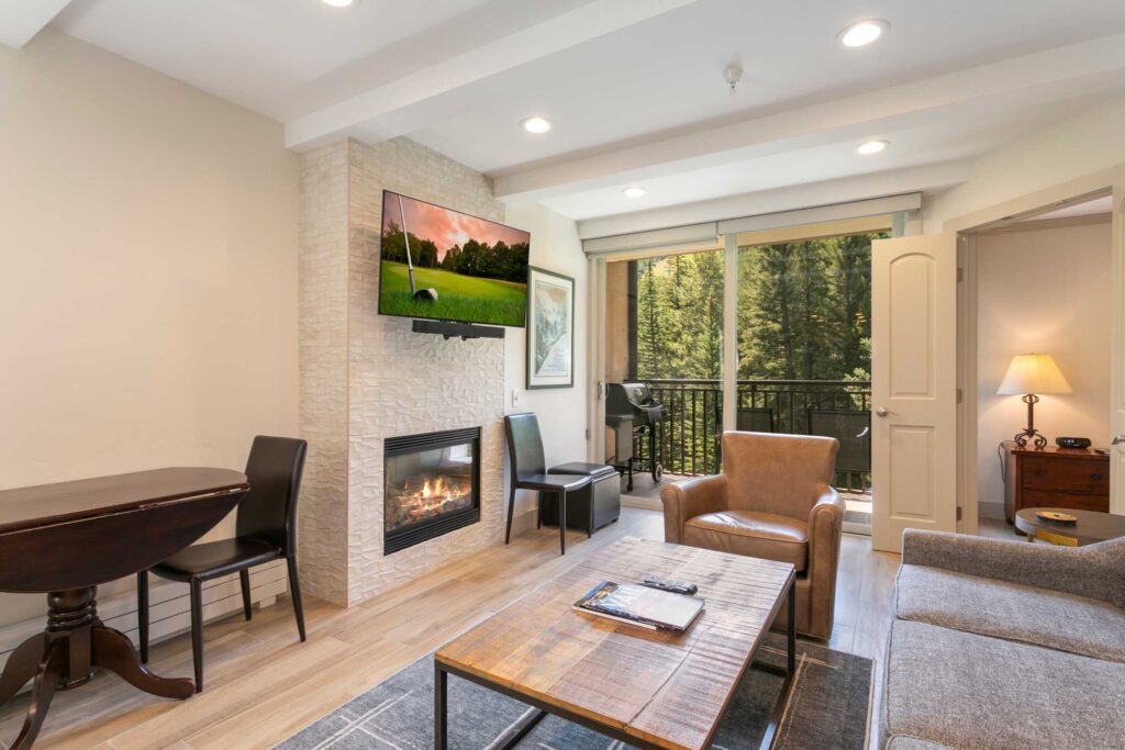 Living room of Antlers at Vail condo 303