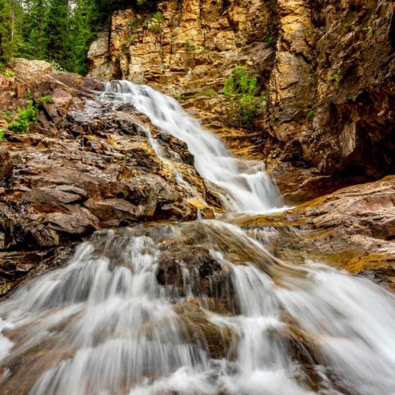A beautiful waterfall trail near Vail, Colorado