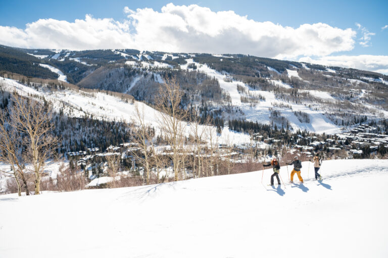 snowshoeing vail