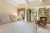 Bedroom and dining area of Antlers at Vail studio 302