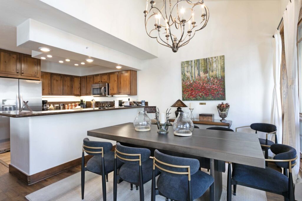 Dining room of Antlers at Vail residence 518