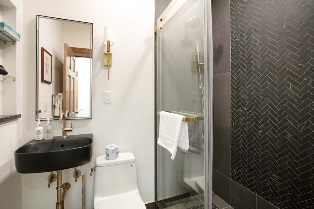 Upstairs bathroom of Antlers at Vail residence 518