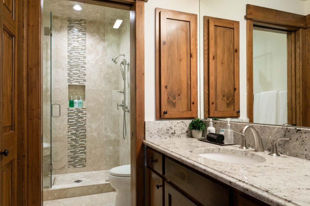 Upstairs bathroom of Antlers at Vail residence 518