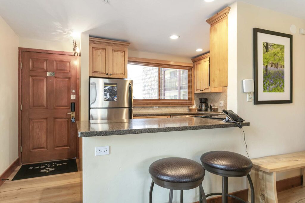 Kitchen of Antlers at Vail condo 602