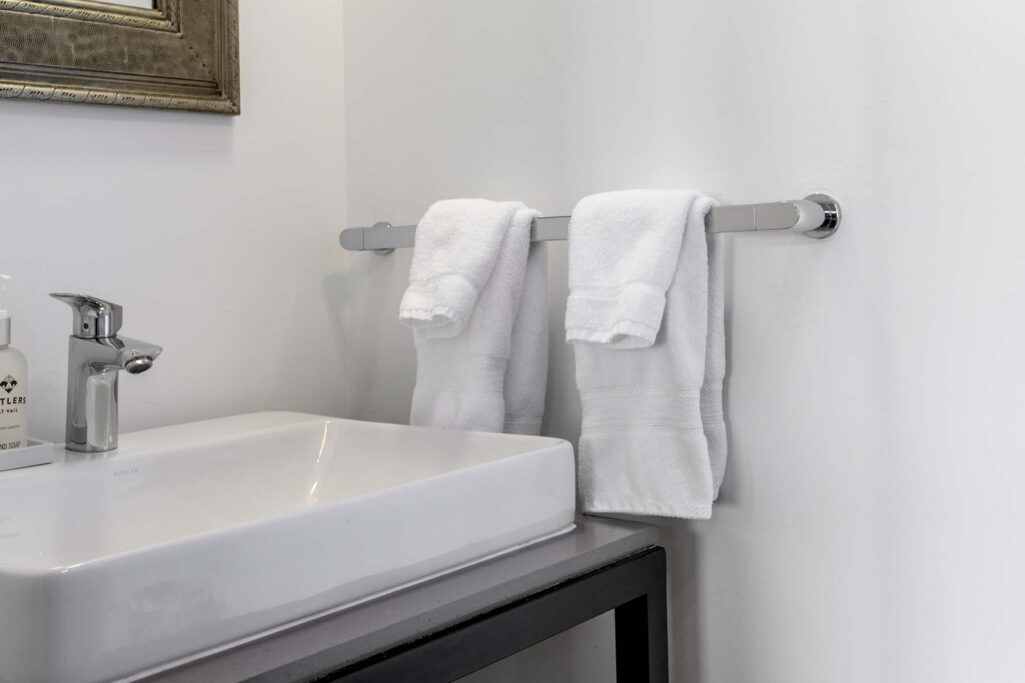 powder bath of Antlers at Vail four-bedroom diamond residence 621