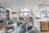 open kitchen and dining area of Antlers at Vail four-bedroom diamond residence 621