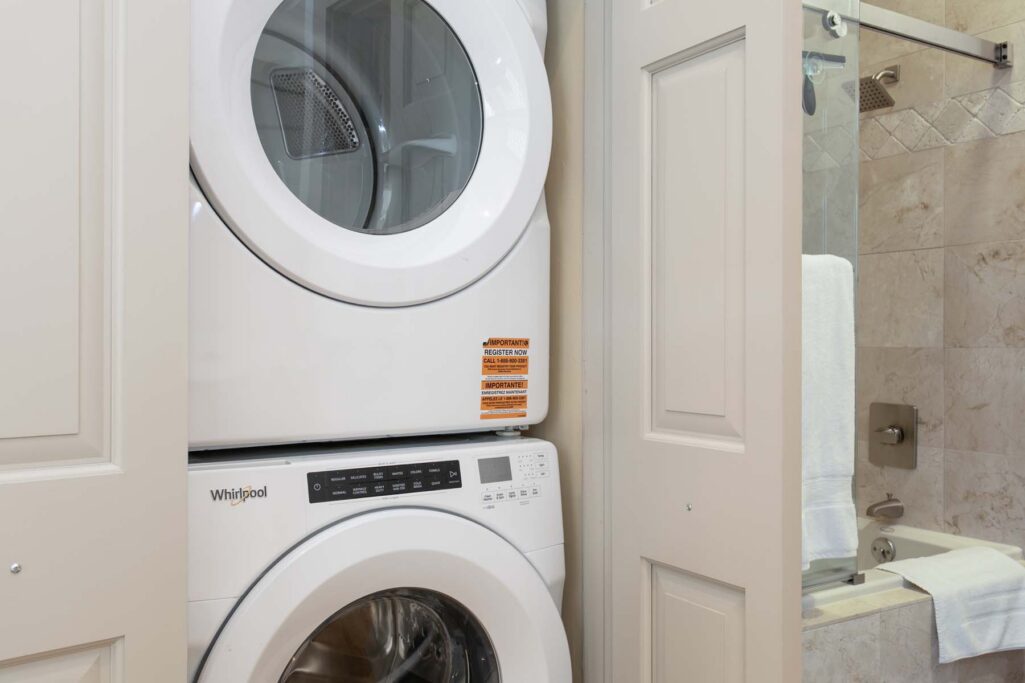 laundry closet of Antlers at Vail four-bedroom diamond residence 621