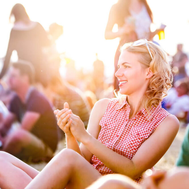 people enjoying a performance at the gerald r ford amphitheater in vail